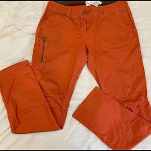 Orange cargo pants by Quechua